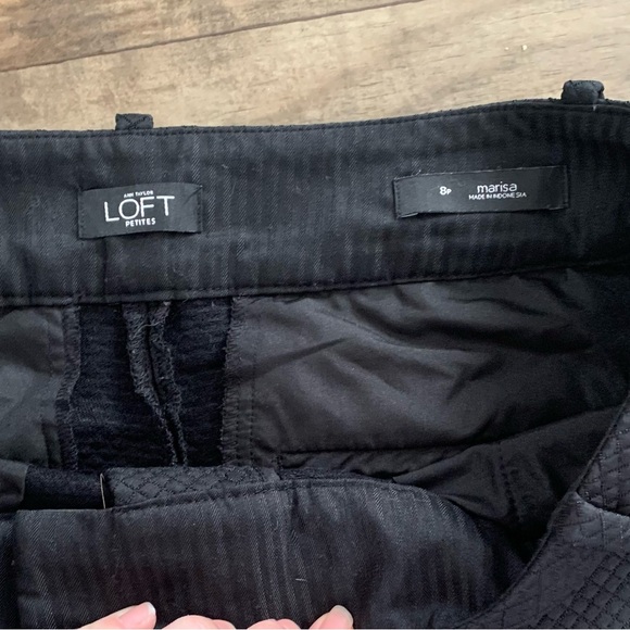 Ann Taylor LOFT marisa black quilted capris - Picture 9 of 9